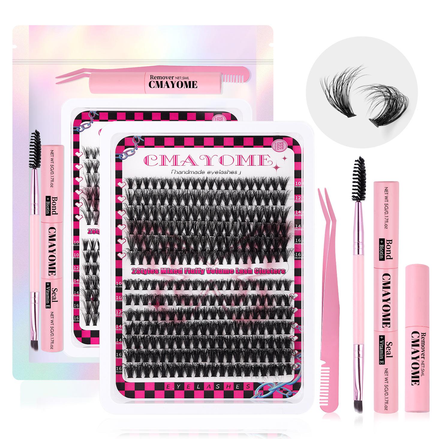 

DIY Segmented False Eyelash Set, Large Capacity D Song, Thick 60D/80D Single Tuft Eyelash Book