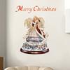 Christmas Rotating Sculpture Train Decorations Paste Window Paste Stickers
