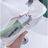 Five-Sided Long Handle Shoe Cleaning Brush with Stiff Bristles