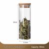 Borosilicate Glass Storage Jar with Bamboo Lid for Cereals, Grains, and Coffee Beans