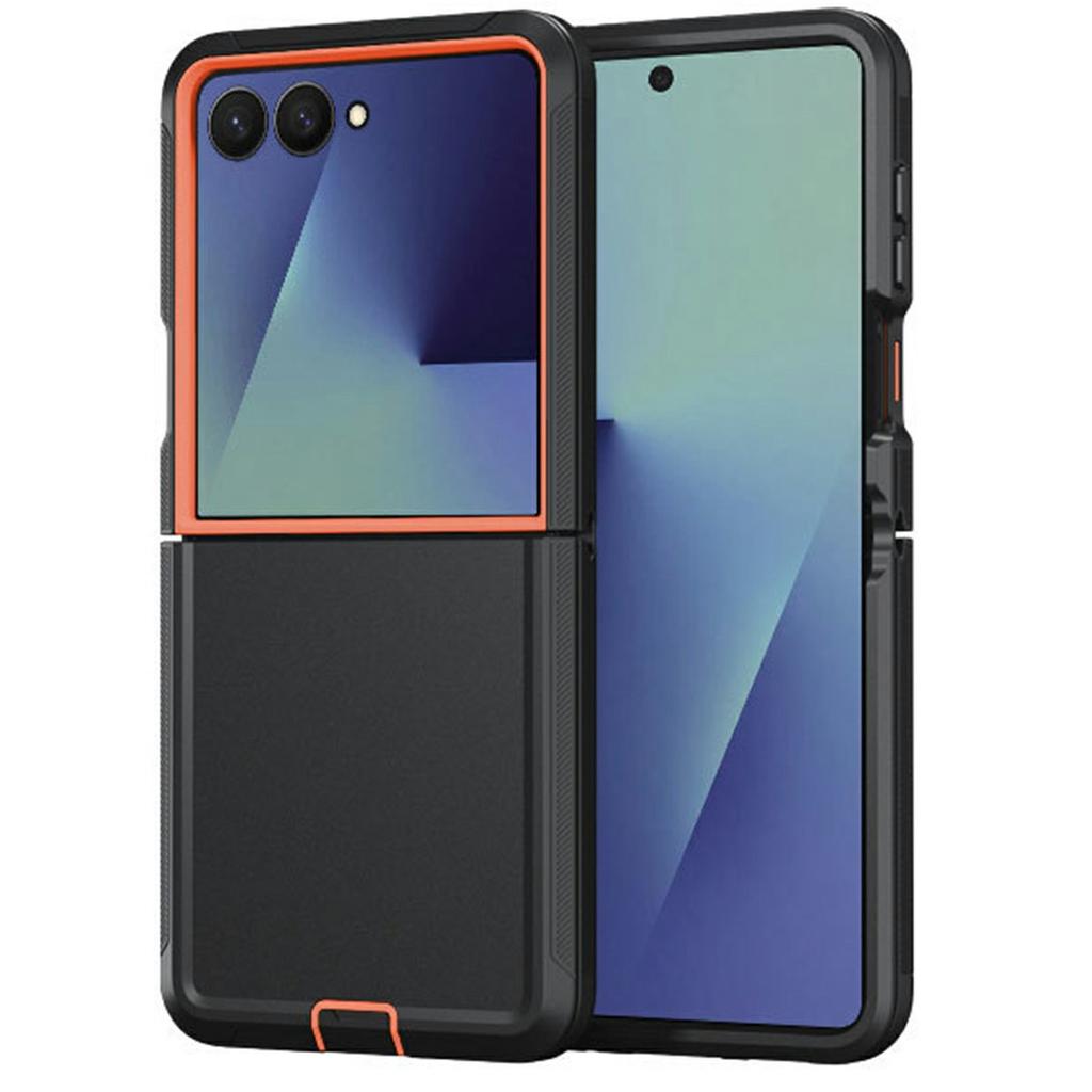 For Samsung Galaxy Z Flip7 5G Case Detachable PC + TPU Drop-Proof Back Cover