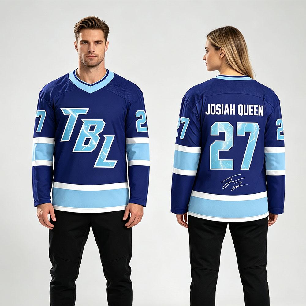 Josiah Queen Hokejový dres Unisex Streetwear Volné Ležérní Dlouhý rukáv Měkké Tričko Dámské Pánské Oblečení Grafické Tričko s plným potiskem