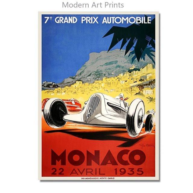 

24 часа Ле-Мана Холст Постеры Принт Фотографии спортивных автомобилей Винтажные Картины для настенного искусства для декора дома, гостиной, бара Без рамы 30x40cm No Framed