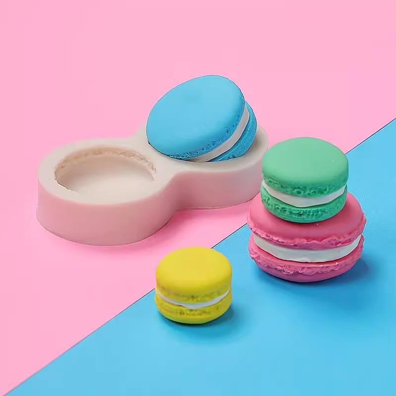 Macaron Silikonformen Fondant Kuchenform Schokoladen Dessertform Küche Backen Kuchen Dekorationswerkzeuge Polymer Clay Formen