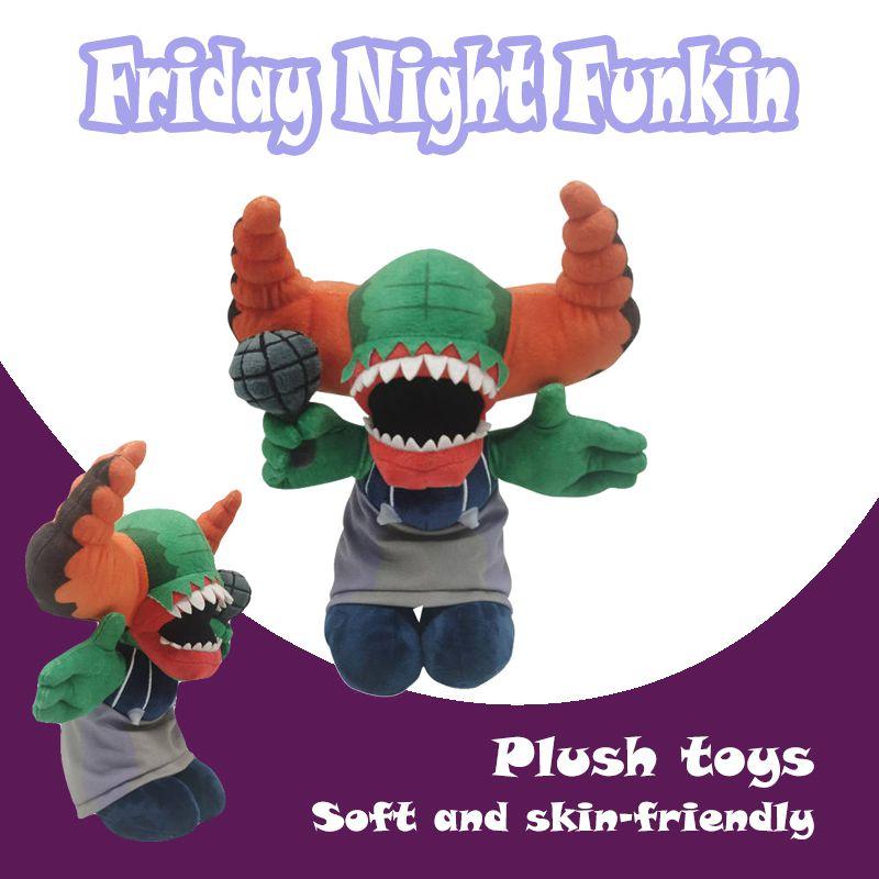 Night Friday Anime Funkin Plush Toy Cute Spooky Month Skid Stuffed Dolls Gifts