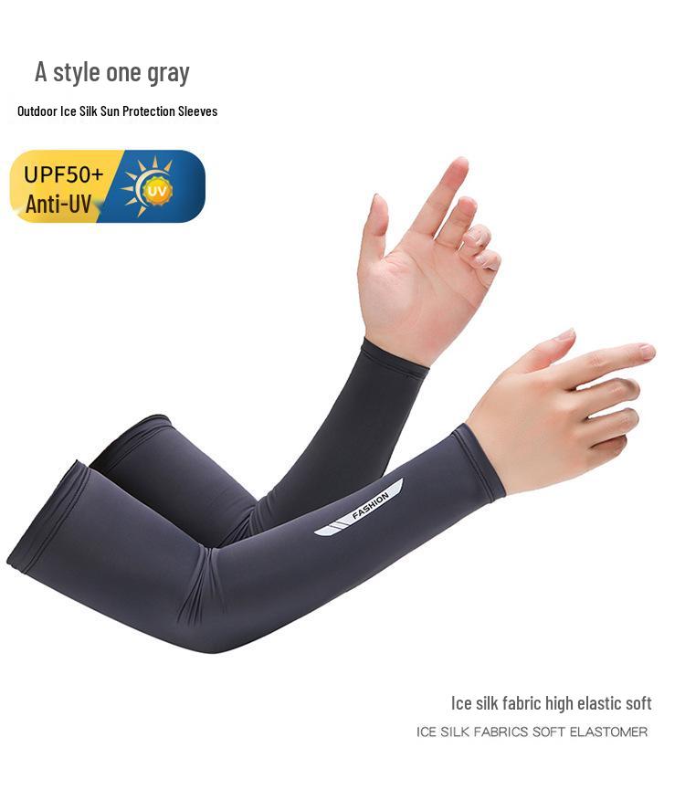 Unisex Rękawki na Pół Palca z Jedwabiu Lodowego z Ochroną UV - Oddychające, Nylonowe Rękawki na Ręce do Sportów na Świeżym Powietrzu i Jazdy
