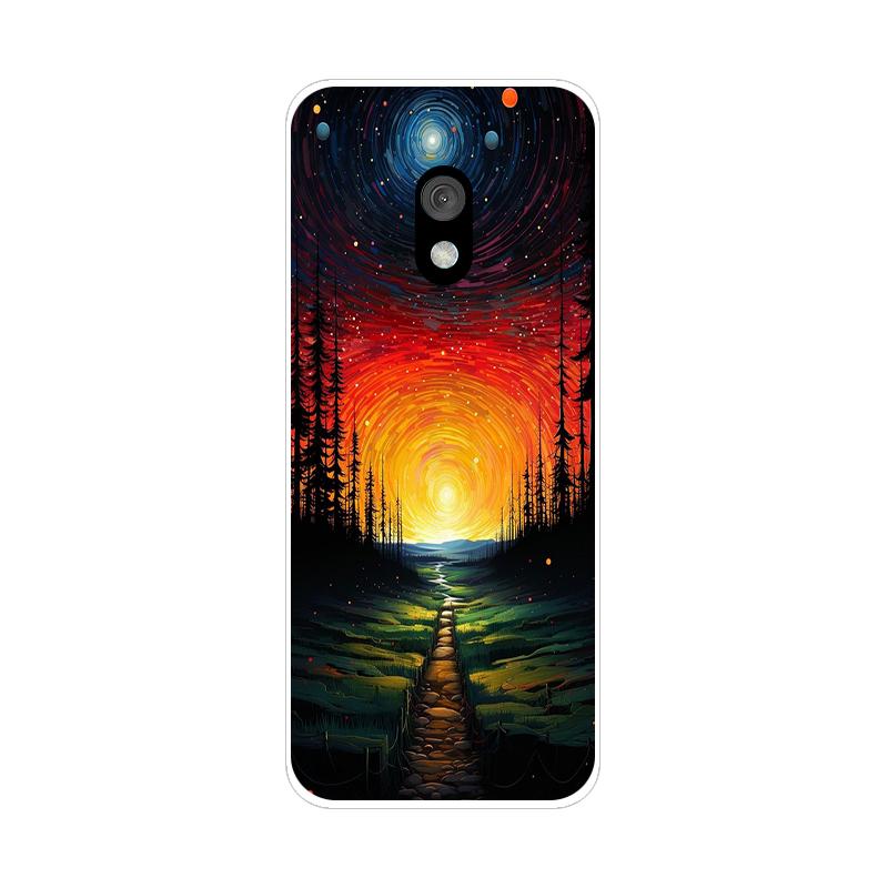 Bumper For Nokia 215 4G 2024 Clear Case Cute Painted Phone Silicon Back Cover For Nokia 235 220 2024 105 2021 Cases Clear Bumper