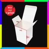 Rectangular White Cardboard Cosmetic Packaging Box - Customizable, Blank, Thickened.