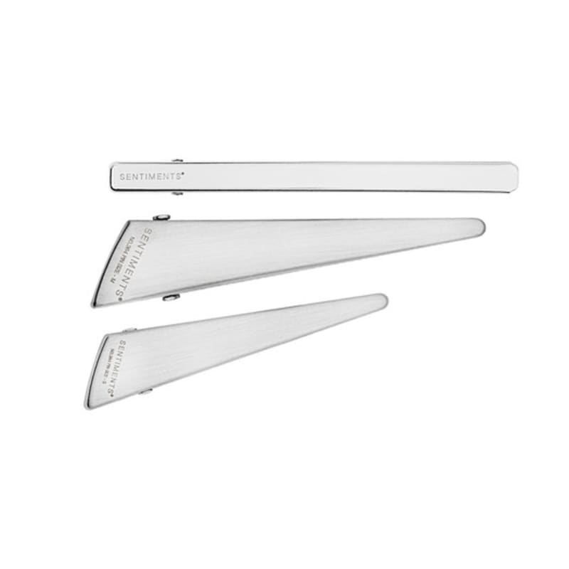 

SENTIMENTS no.364 [silver] HAIR PIN 3SET TRIANGLE Silver
