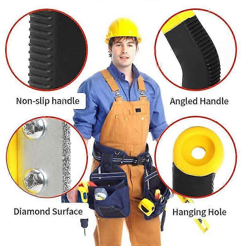 6PCS/Set Tile Grout Saw Grout Removal Tool Angled-Design Grout Hand Saw with 5 Diamond Surface
