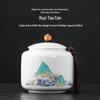 Ceramic Lard Jade Porcelain Tea Canister: Sealed, Moisture-Proof Storage Jar with Custom Logo.