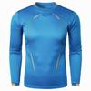 Plus Size Men's Spring Summer Breathable Quick Dry Fitness Training Top Fashion Long Sleeve Sports T-Shirt