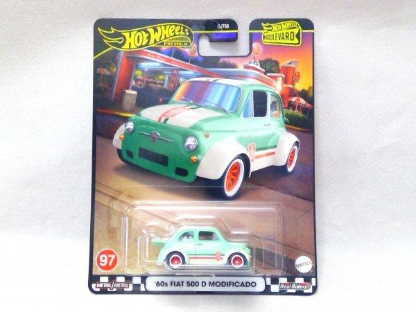 Hot Wheels Premium 60s FIAT 500 D MODIFICADO Fiat Modified Fiat BOULEVARD '97