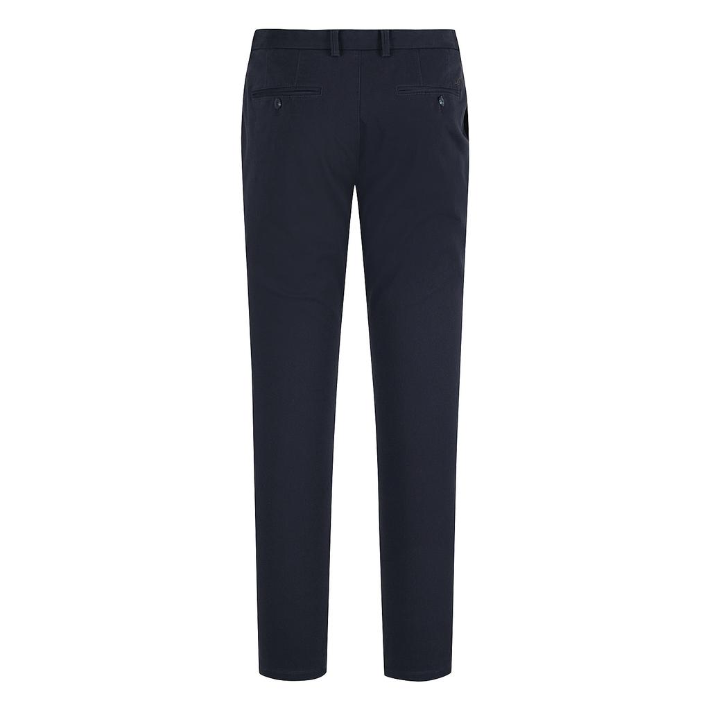 FERRAROMILANO Cotton Blend Stretch Slim Fit Cotton Chino D/Navy (Amsfbpc30148)