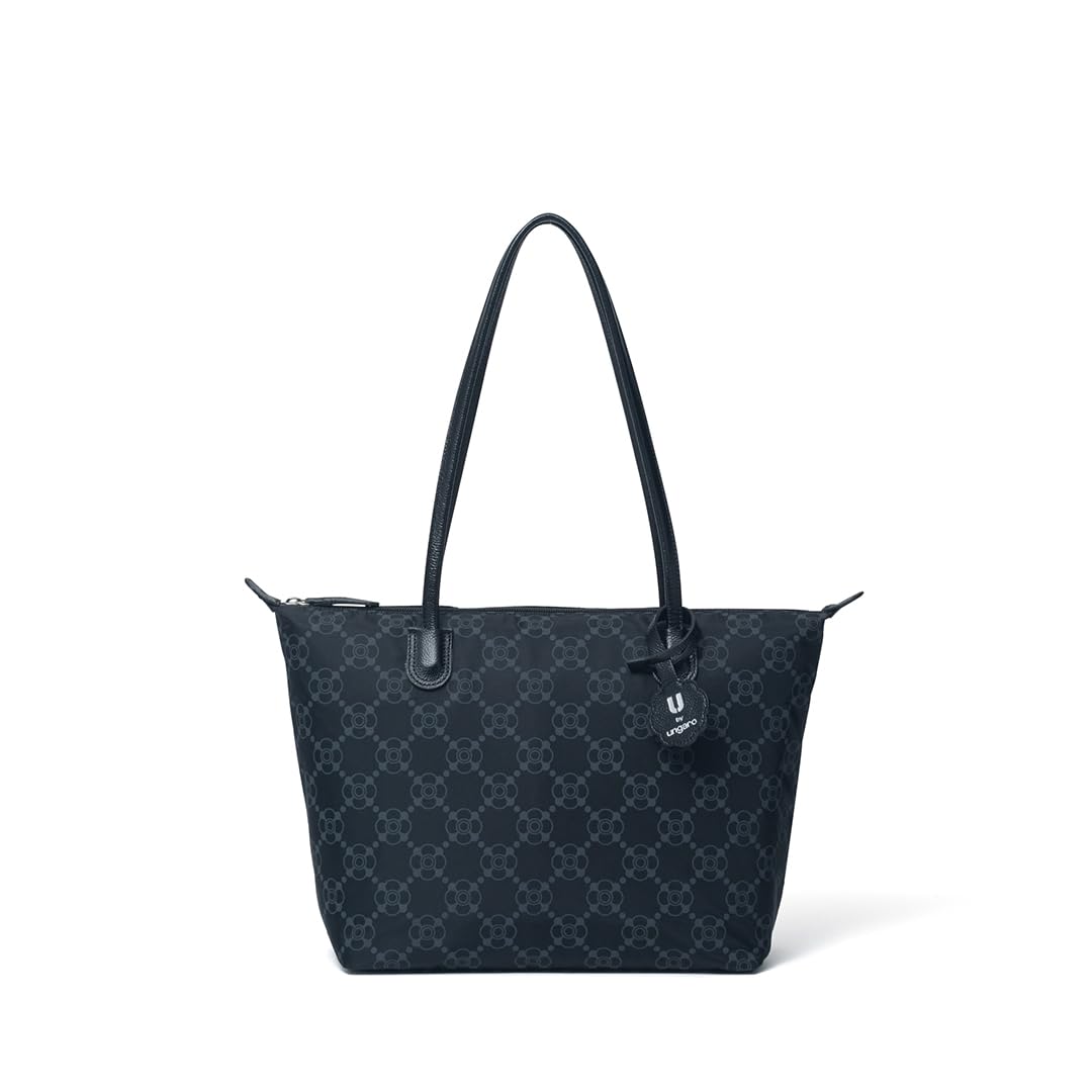 

U by Ungaro Camellia Tote Lightweight Camellia Bag, Nylon, Pattern, UULH5DH1, Black, Women s чёрный