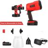 Pistolet De Pulvérisateur Sans Fil Pour La Peinture 550W 800ml, Pistolet De Pulvérisateur HVLP Sans Fil Avec 3 Modes De Pulvér[944]