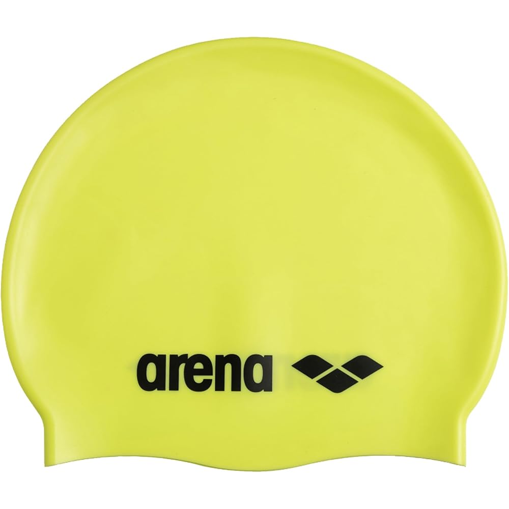 Arena Classic Uni Soft Silicone Swim Cap Light Yellow Comfortable Non-Slip Long Hair Unisex Swimming Cap