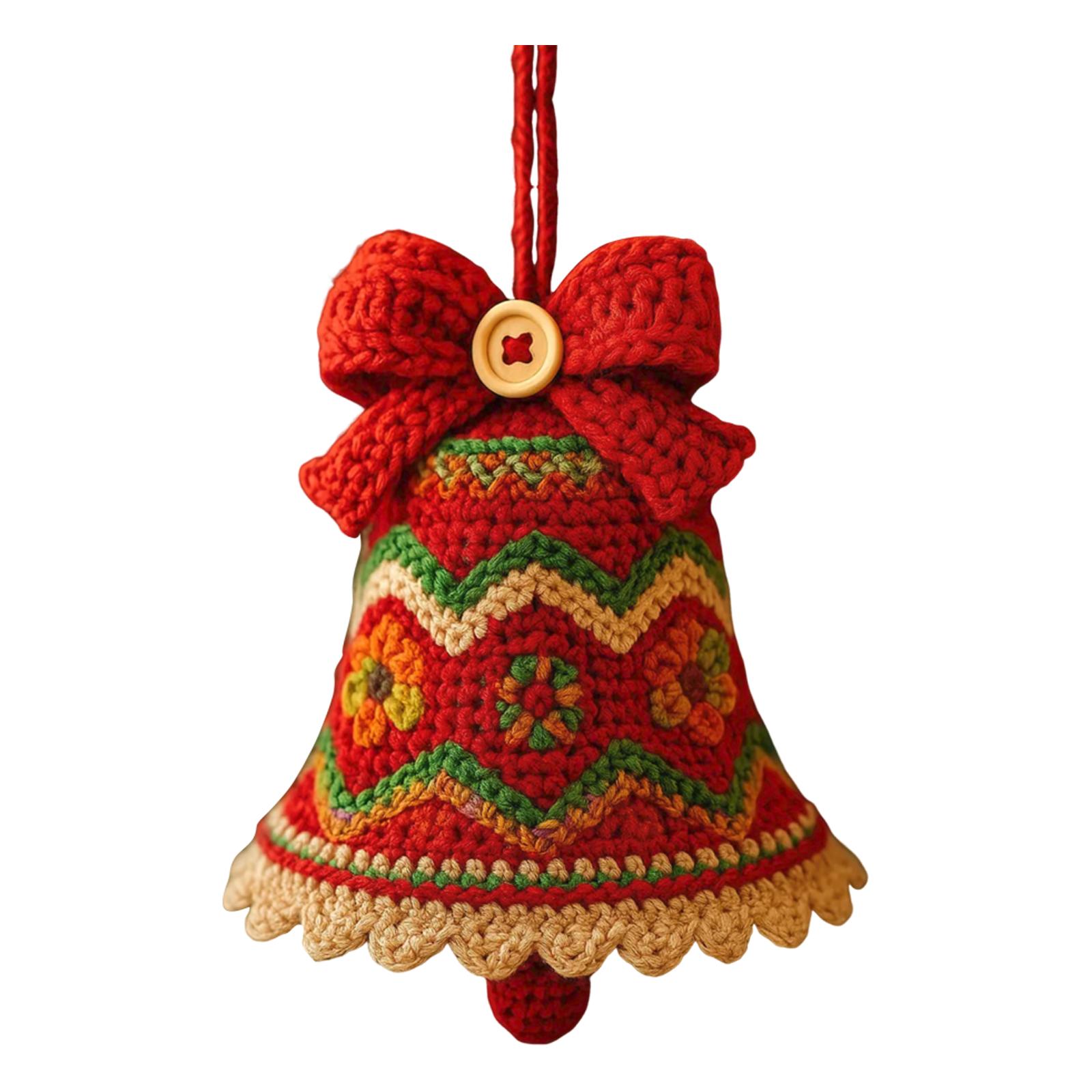 

Crochet Christmas Bell Decorations, Christmas Tree Ornaments, Christmas Atmosphere Decorations, Christmas Handicrafts One Size