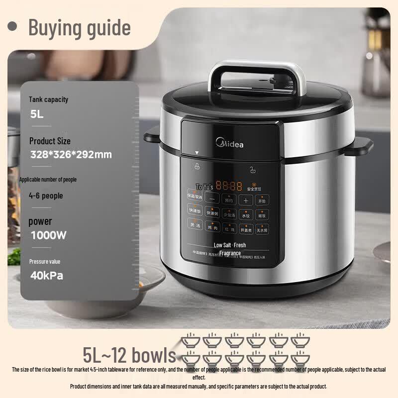 Midea 5L Smart Multi-function Electric Pressure Cooker