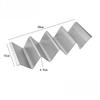 Stainless Steel Mexico Taco Holder Stand Reversible Holds Tortillas Stackable Rack Non-Stick Taco Grill Mold Pie Tool