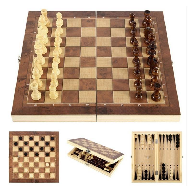 Wooden International Chess Set With Trigame Variations For Family Fun And Chess Enthusiasts