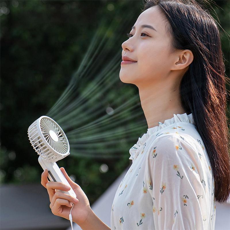 Mini Handheld Fan USB Rechargeable Multi-Mode Handheld Fan Strong Wind Desk Fans Foldable And Portable For Travel Offices Home