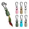 1/6Pcs Fishing Hook Cover with Buckle Portable Shrimp Lure Squid Jig Hook Protector Case Bonnet Clip Freshwater Saltwater Fishing Accessories