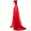 Mesh Hooded Cloak Robe Mrs Santa Clauses Costume Cape Halloween Christmas Costumes for Women Girls Wizard Robe Gifts