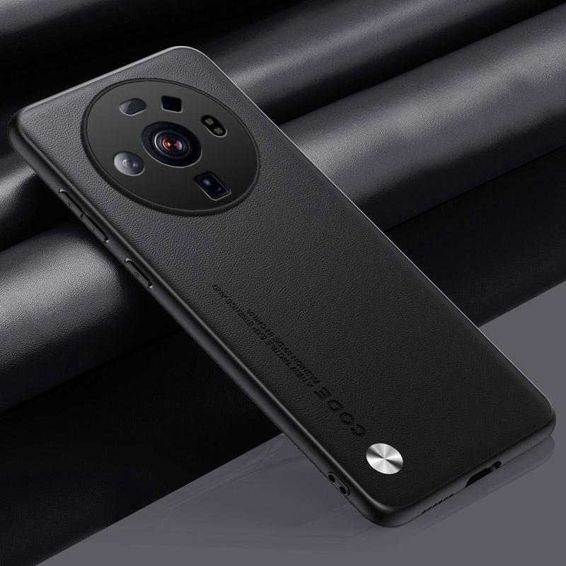 

Luxury PU Leather Case For Xiaomi Mi 12S Ultra 5G Back Cover Silicone Shockproof Full Protection Phone Case For Xiaomi 12S Ultra For Xiaomi 12S Ultra чорний
