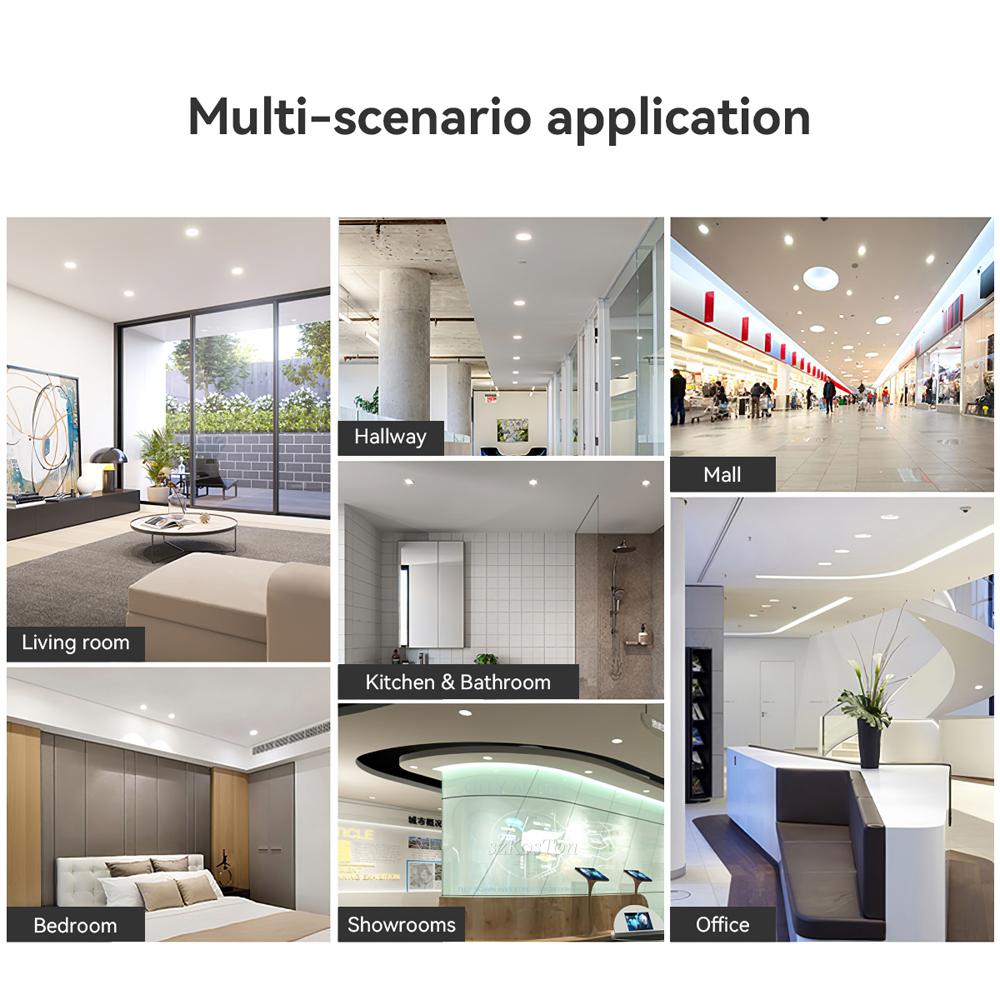 LED Downlight Recessed Ceiling Lamp 7W 9W 12W 20W AC220V Cold White LED Spotlight for Living Room Corridor Bathroom Kitchen