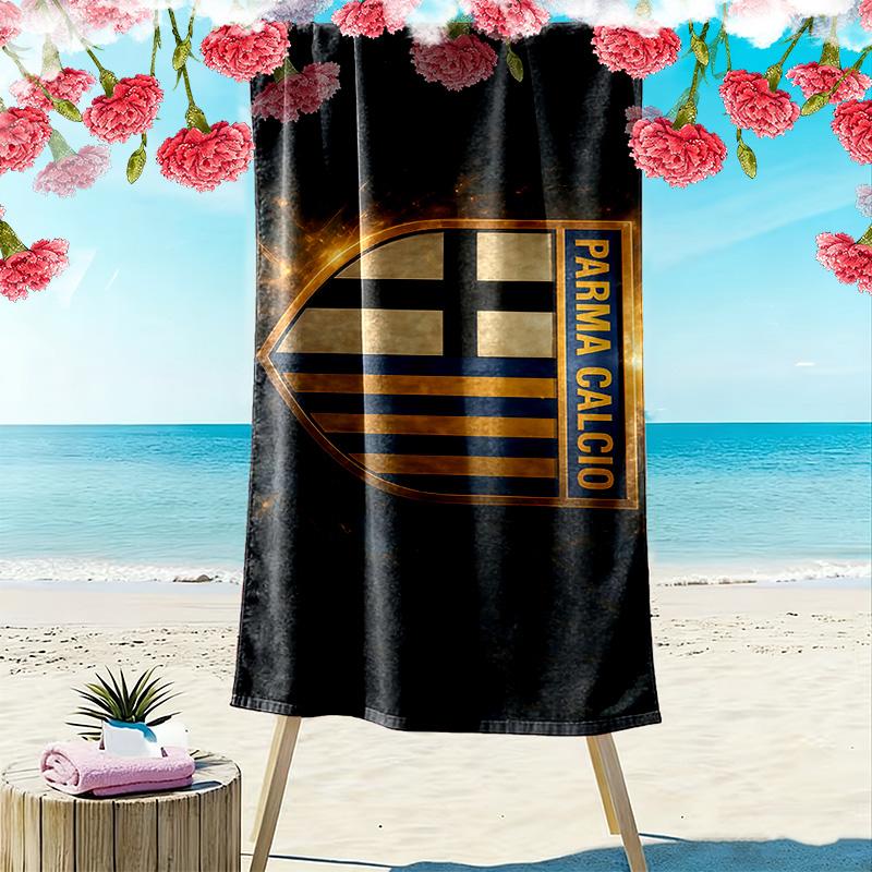 Parma Calcio Print Beach Towel, Large Soft Quick Dry Towel for Beach Camping Swimming