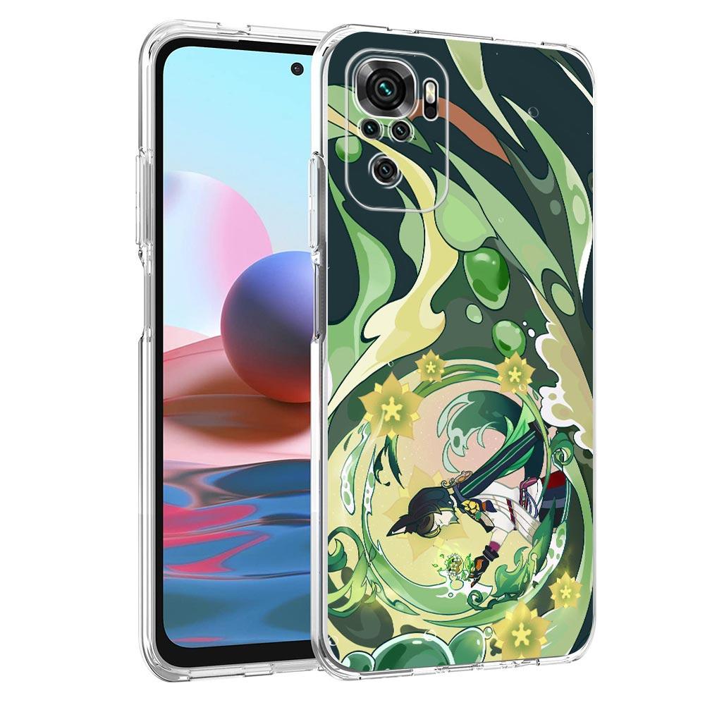 Game Genshin Impact Tighnari Clear Phone Case For Xiaomi Redmi Note 12 5G 9S 9 8 10 11 Pro+ 9T 8T 10C 9C 9A 7 Pro Soft TPU Cover