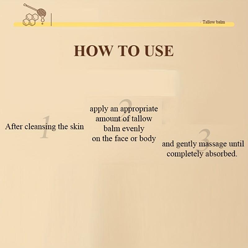 Otla Beslenen Sığır Yağı Balsamı - Kuru Cilt Bakımı İçin Zeytinyağı ve E Vitamini İçeren Kokusuz, Çok Amaçlı Nemlendirici