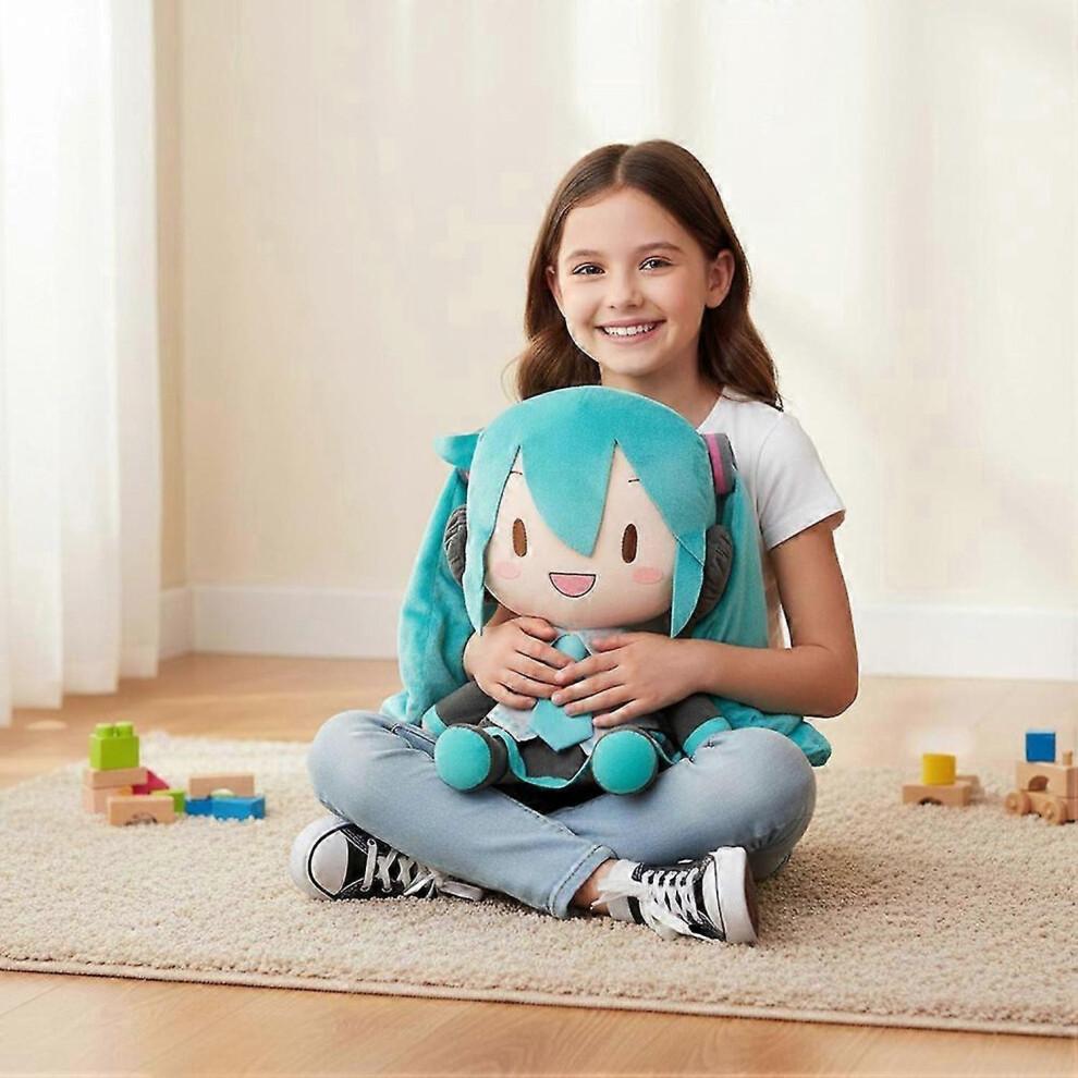 32cm Miku Plüschtier Anime Stofftier Mädchenpuppe - Niedliches Sammlerstück Weiches Kuschel-Plüschtier Geschenk für Kinder Fans