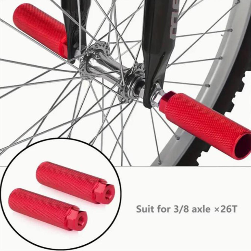 2Pcs/pack Cyclings Pegs Aluminum Alloys Bikes Foot Peg for Kids Adult Rear Feet Pedal for Mountain Bikes Foot Stunts Pegs