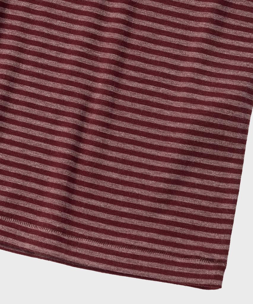 NONBLANK Striped Crop Hs T-Shirt_Red