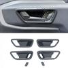 Carbon Fiber Inner Door Handle Bowl Cover Trim For Ford Bronco Sport 2024 2025