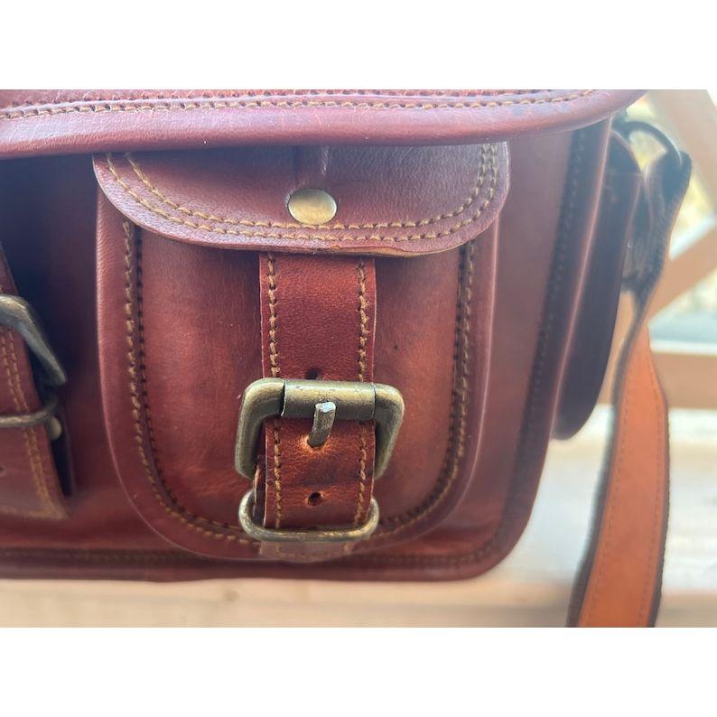 Goat Vintage Leather Messenger Bag Laptop Bag Briefcase Bag Shoulder Leather Bag Best Gift For Men & Women