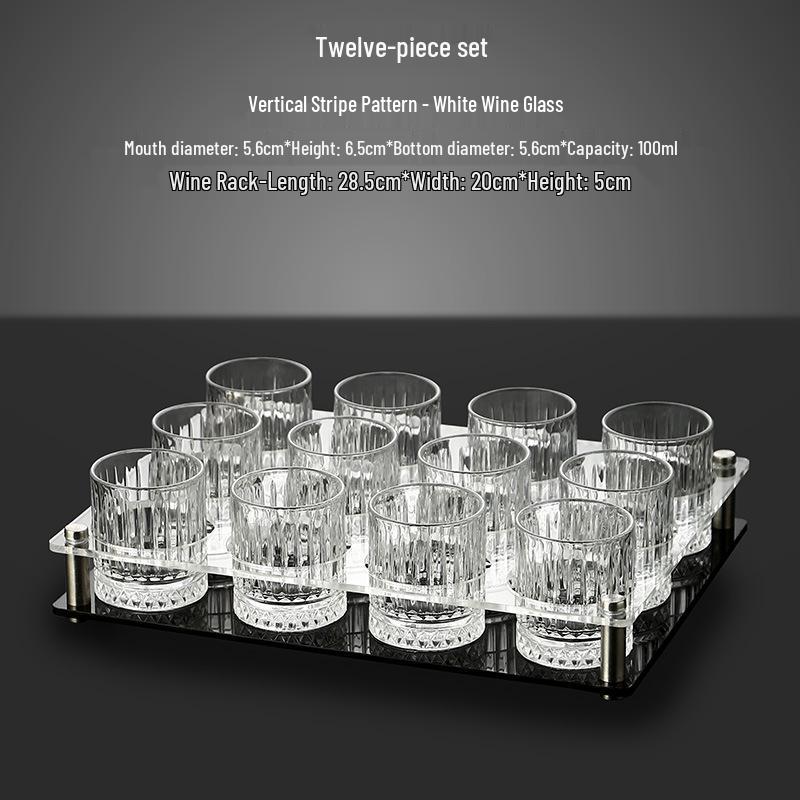 Light Luxury Crystal Baijiu & Beer Shot Glass Set
