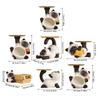 Multifunctional Resin Siamese Cats Statue Desktop Ornament for Key Storage Tray Decorative Display and Housewarming Gift