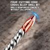 Slotted Round Shank Rotary Hammer Drill Bit Spiral Flutes Concrete Drill Bit  Concrete Drilling