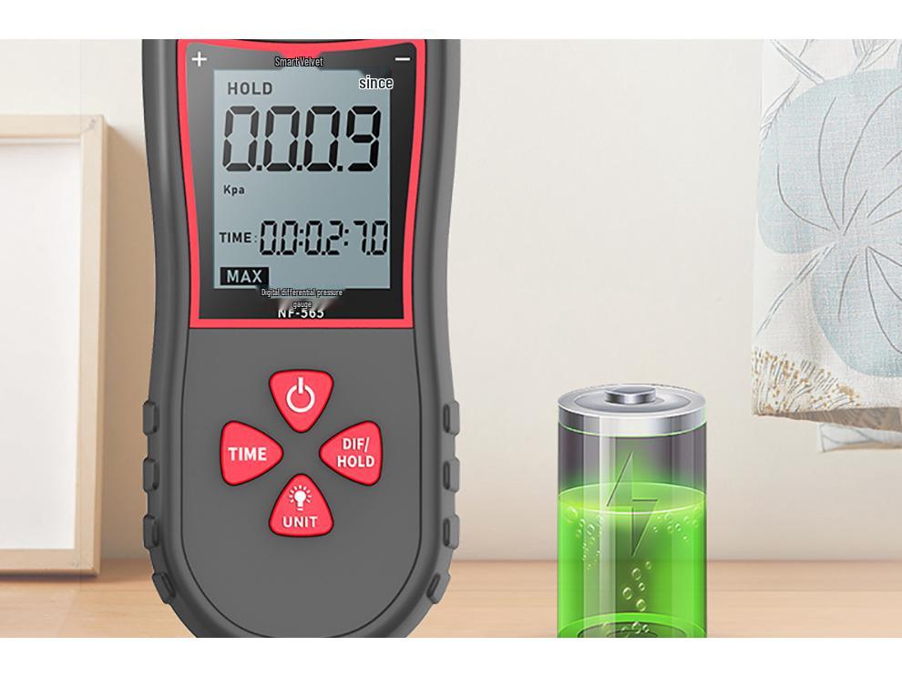 Smart Mouse NF-565 Handheld Digital Differential Pressure and Vacuum Meter