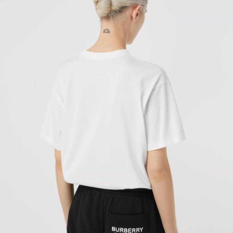 (WMNS) Burberry Monogram Motif Oversized Logo Printing Female White Women's 80174731