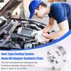 Oil Filter Cooler Sandwich Plate Adapter Universal Oil Sensor Adapter M18 M20 M22 3/4 With Connectors Silver