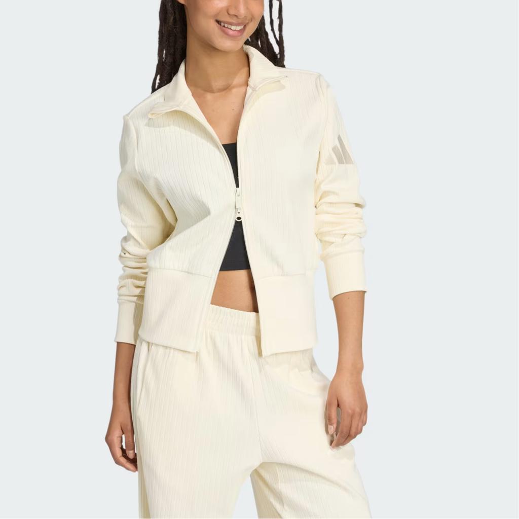 adidas All Szn Jackets Women's Ivory Stand Collar Moderate Other JW7434
