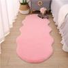 Plush Soft Fur Carpet Imitation Rabbit Hair Bedside Anti -Skid Mat White Bedroom Floor Decor Living Room Sofa Area Irregular Rugs 