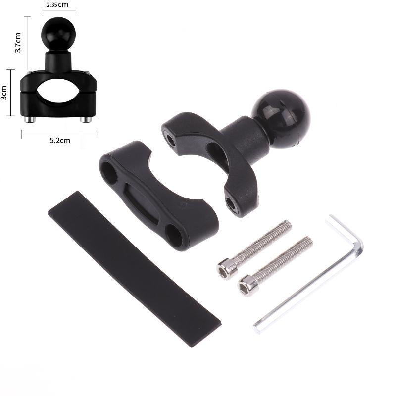 1 Set 2.3Cm Ball Clamp Bracket For Motorbike Phone Holder Pj10/Pj13/Pj18 Motorcycle Handlebar Mount Base Kit Accessories