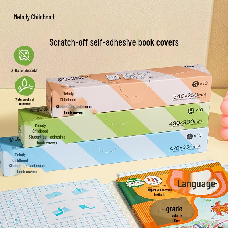 

Melo Childhood Self-Adhesive Transparent Book Cover for Children s Textbooks