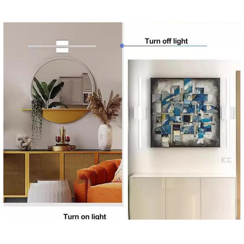 A25F-Brushed Dimmable LED Lights For Bathroom, Vanity Light Bar 16" Inch, Modern Lighting Fixtures Above Mirror 8W