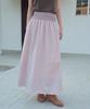 Aueonoseuteljia Linen Smocked Skirt_Vintage Pink(Ob6Sk06)